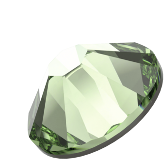 ReCreated&trade; Peridot (1408) SS10 - Swarovski Xilion Rose 2038 Hotfix Flatback per 144 stuks