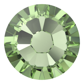 ReCreated&trade; Peridot (1408) SS10 - Swarovski Xilion Rose 2078 Hotfix Flatback per 144 stuks
