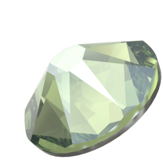 ReCreated&trade; Peridot (1408) SS34 - Swarovski Xirius Rose 2078 Hotfix Flatback per 36 stuks
