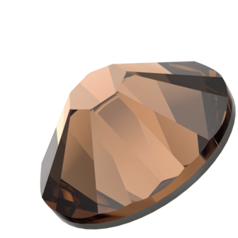 ReCreated&trade; Smoked Topaz (1403) SS8 - Swarovski Xilion Rose 2038 Hotfix Flatback per 144 stuks
