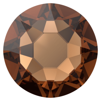 ReCreated&trade; Smoked Topaz (1403) SS16 - Swarovski Xirius Rose 2078 Hotfix Flatback per 144 stuks