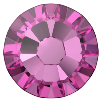 Dark Rose (1201 TCF&trade;) SS10 - Swarovski Xilion Rose 2038 Hotfix Flatback per 144 stuks