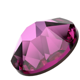 Dark Rose (1201 TCF&trade;) SS30 - Swarovski Xirius Rose 2078 Hotfix Flatback per 36 stuks