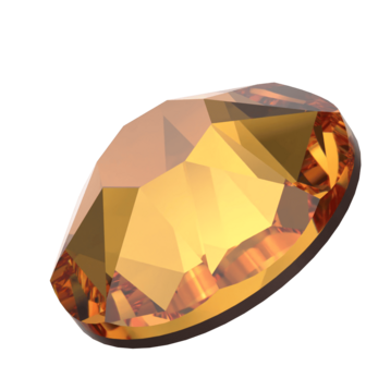 Dark Orange (1202 TCF&trade;) SS34 - Swarovski Xirius Rose 2078 Hotfix Flatback per 36 stuks