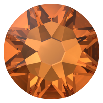 Dark Orange (1202 TCF&trade;) SS34 - Swarovski Xirius Rose 2078 Hotfix Flatback per 36 stuks