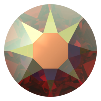 Light Siam AB (227AB) SS30 - Swarovski Xirius Rose 2078 Hotfix Flatback per 36 stuks