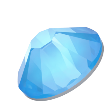 Crystal Electric Blue Ignite (001 L134I) SS10 - Swarovski Xilion Rose 2038 Hotfix Flatback per 144 stuks
