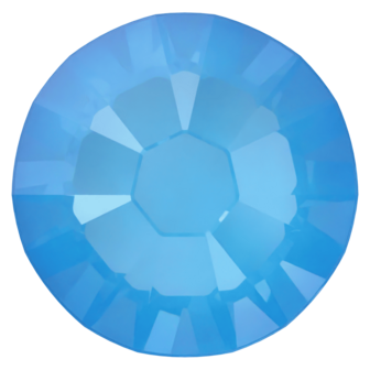 Crystal Electric Blue Ignite (001 L134I) SS10 - Swarovski Xilion Rose 2038 Hotfix Flatback per 144 stuks