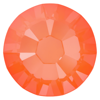 Crystal Electric Orange Ignite (001 L136I) SS10 - Swarovski Xilion Rose 2038 Hotfix Flatback per 144 stuks