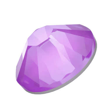 Crystal Electric Violet Ignite (001 L148I) SS10 - Swarovski Xilion Rose 2038 Hotfix Flatback per 144 stuks