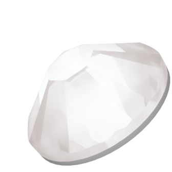 Crystal Electric White Ignite (001 L139I) SS10 - Swarovski Xilion Rose 2038 Hotfix Flatback per 144 stuks