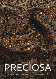 Chocolate HF 10250 (SS20) - Preciosa hotfix steentjes Chaton Rose Maxima per 144 stuks (1 gross)