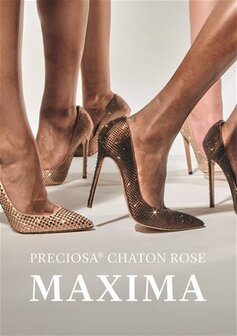 Chocolate HF 10250 (SS34) - Preciosa hotfix steentjes Chaton Rose Maxima per 36 stuks (0,25 gross)