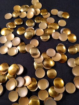 hotfix nailheads kleur goud rond 10 mm