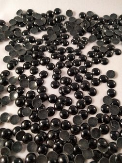 hotfix nailheads kleur zwart rond 6,5 mm 