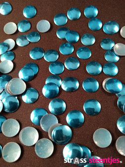 hotfix nailheads kleur blauw rond 10 mm