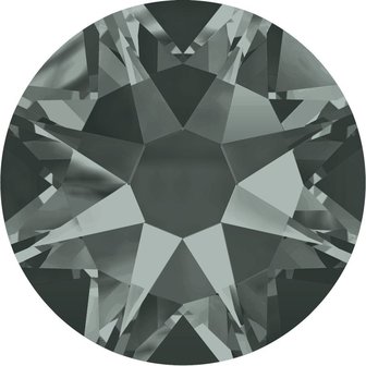 Swarovski hotfix steentjes kleur Black Diamond (215) SS10