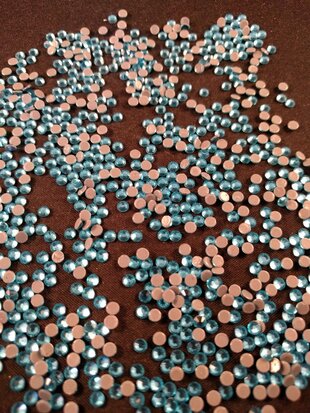 Hotfix steentjes Excellent kwaliteit SS 10 Aquamarine