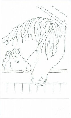 Hotfix Patroon - Paard met veulen