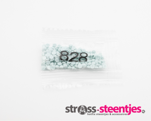Diamond Painting - Losse ronde steentjes kleurcode 828 met logo