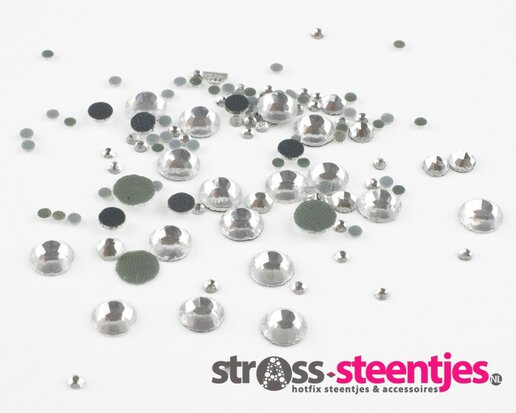 Crystal SS 6 Premium DMC kwaliteit Hotfix steentjes (per 720 stuks) met logo
