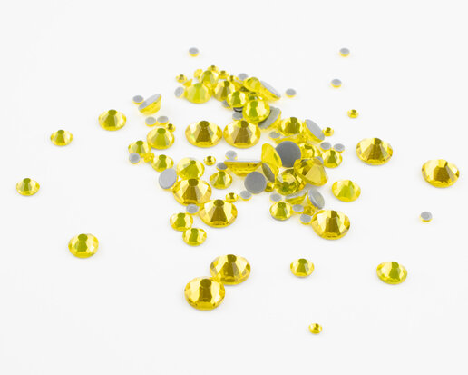 Citrine SS 34 Superior Glamour Hotfix steentjes (per 36 stuks)