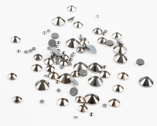 Hematite SS 40 Superior Glamour Hotfix steentjes (per 36 stuks)