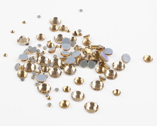 Light Colorado Topaz SS 40 Superior Glamour Hotfix steentjes (per 36 stuks)