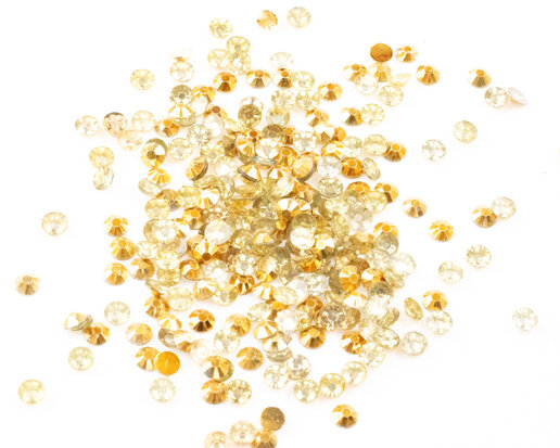 Diamond Painting - Losse ronde steentjes kleur Goud (per 1000 stks)