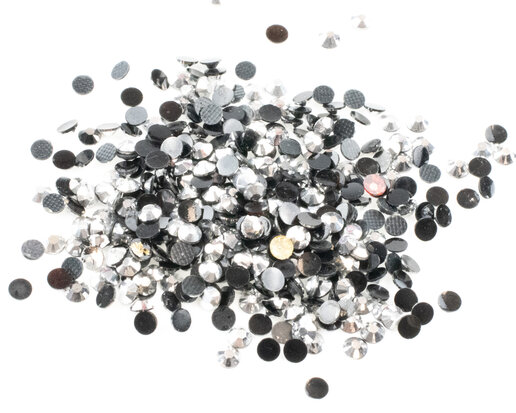 Diamond Painting - Losse ronde steentjes kleur Zilver (per 1000 stks)
