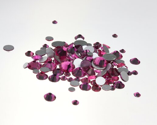 Fuchsia SS 34 Superior Glamour kwaliteit non-hotfix plakstenen zonde logo