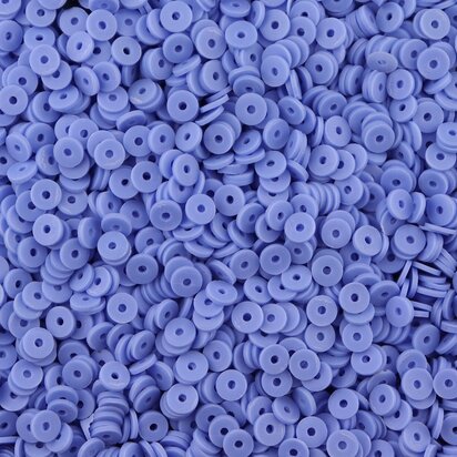Katsuki polymeer disc kralen (6 mm) Lavender Blue ca. 1000 stuks