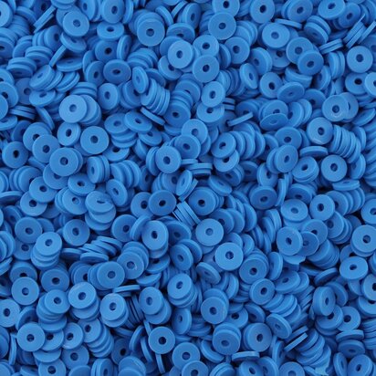 Katsuki polymeer disc kralen (6 mm) Marine Blue ca. 1000 stuks