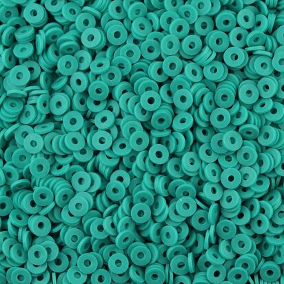 Katsuki polymeer disc kralen (6 mm) Turquoise Green ca. 1000 stuks