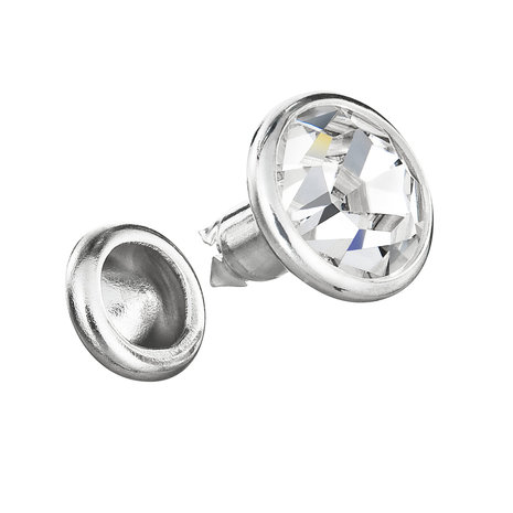 Preciosa Rivets silver - Crystal AB 00030 (SS18)