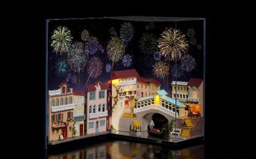 Book Nook - mini 3D wereld - Journal of Venice