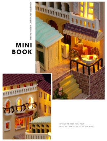 Book Nook - mini 3D wereld - Journal of Venice