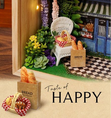 Mini Dollhouse - Little Wooden Box Serie - Aromatic Plant Bakery