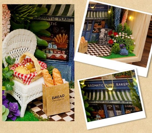 Mini Dollhouse - Little Wooden Box Serie - Aromatic Plant Bakery