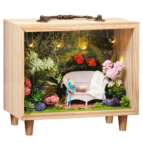 Mini Dollhouse - Little Wooden Box Serie - Afternoon Shimmer