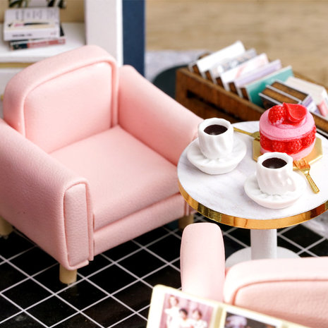 Mini Dollhouse - Shop - Book Café zithoekje