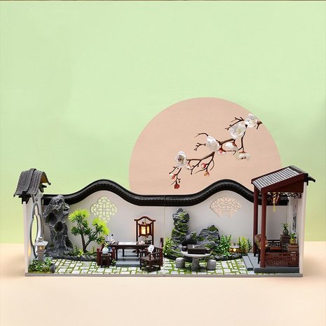 Mini Dollhouse - Cute Room - Chinese Courtyard / binnenplaats (Deel B) in combinatie met deel A