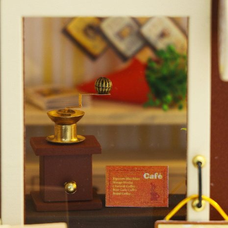 Mini Dollhouse - Coffee Shop - Dense Feeling Moment koffiemolen