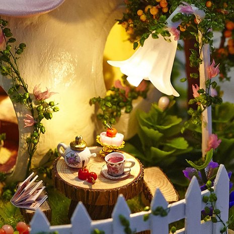 Mini Dollhouse - Together Around Globe - Green Garden koffietafeltje