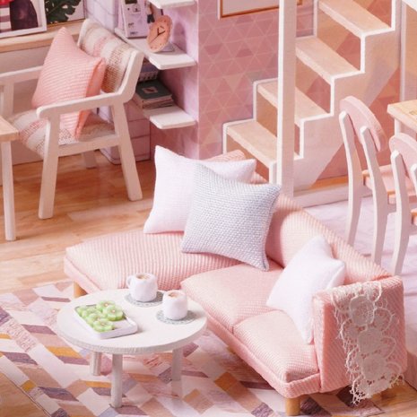 Mini Dollhouse - Appartement - Tranquil Life zithoek met loungebank