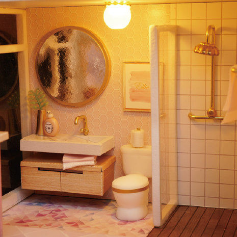 Mini Dollhouse - Appartement - Girlish Dream badkamer 