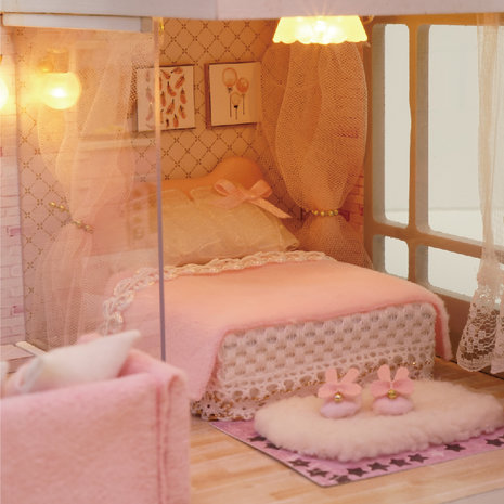 Mini Dollhouse - Appartement - Girlish Dream slaapkamer