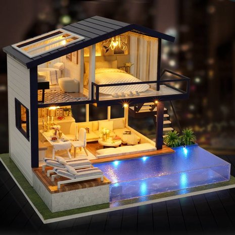Mini Dollhouse - Villa - Time Apartment by Night zijaanzicht
