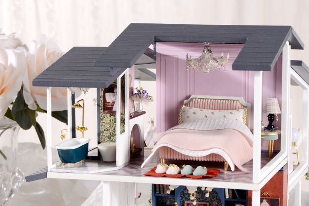 Mini Dollhouse - Villa - Monet Garden bovenverdieping