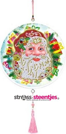 Diamond Painting Wandornament - Kerstman